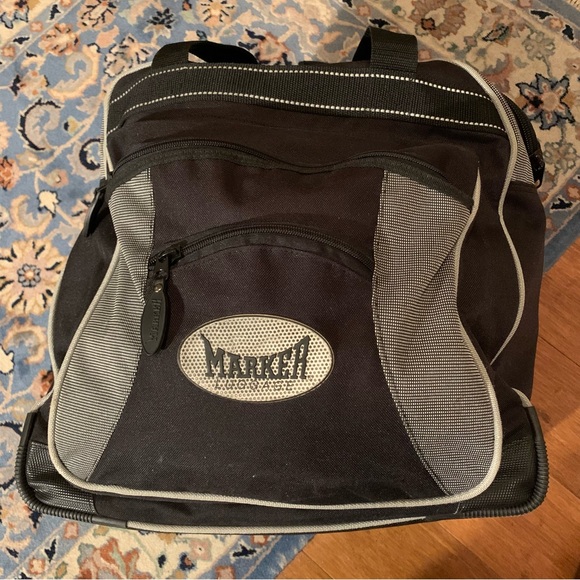 SKI MARKER BOOT GEAR ACCESSORIES TOTE LUGGAGE LARGE LOTS OF ZIPPER POCKETS GUC - Picture 2 of 11